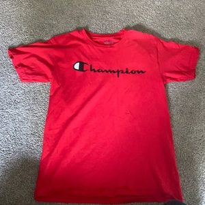 Champion spell out logo shirt